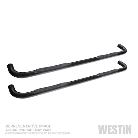 Westin Automotive 19-C SILVERADO/SIERRA 1500 DBL CAB BLACK E-SERIES 3 NERF BARS 23-4125